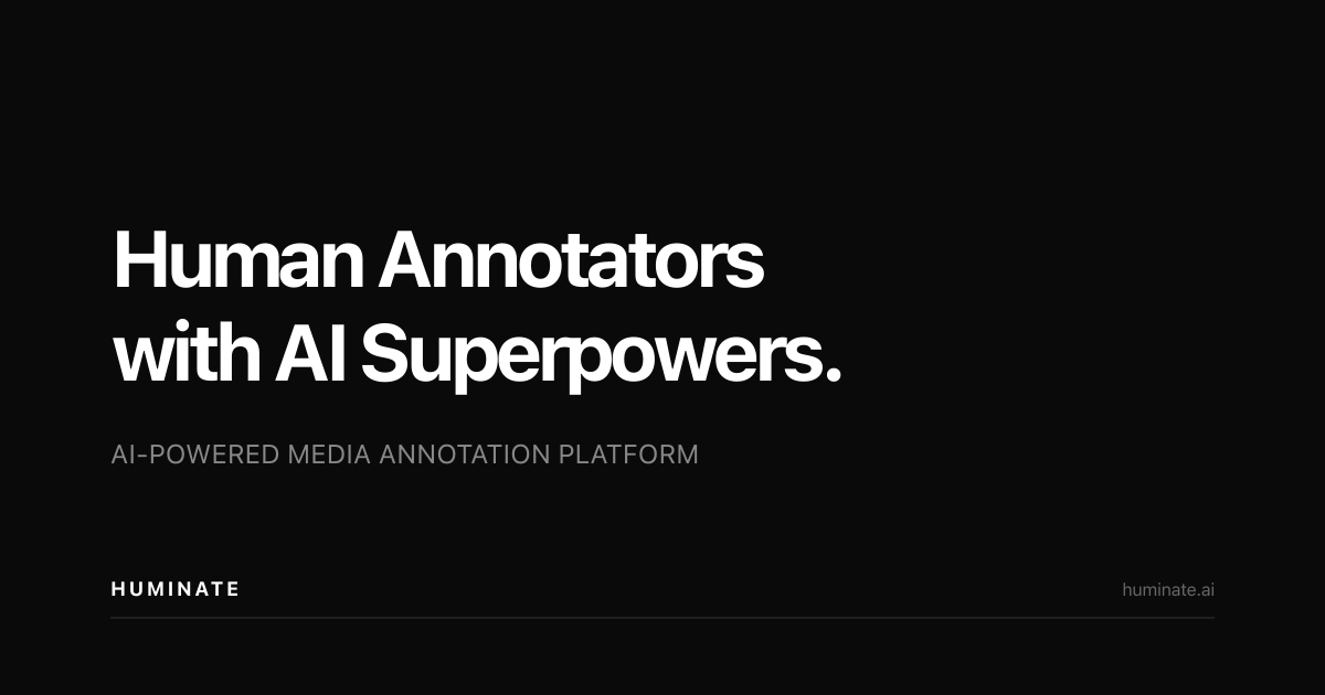 Huminate — AI-Powered Media Annotation Platform
